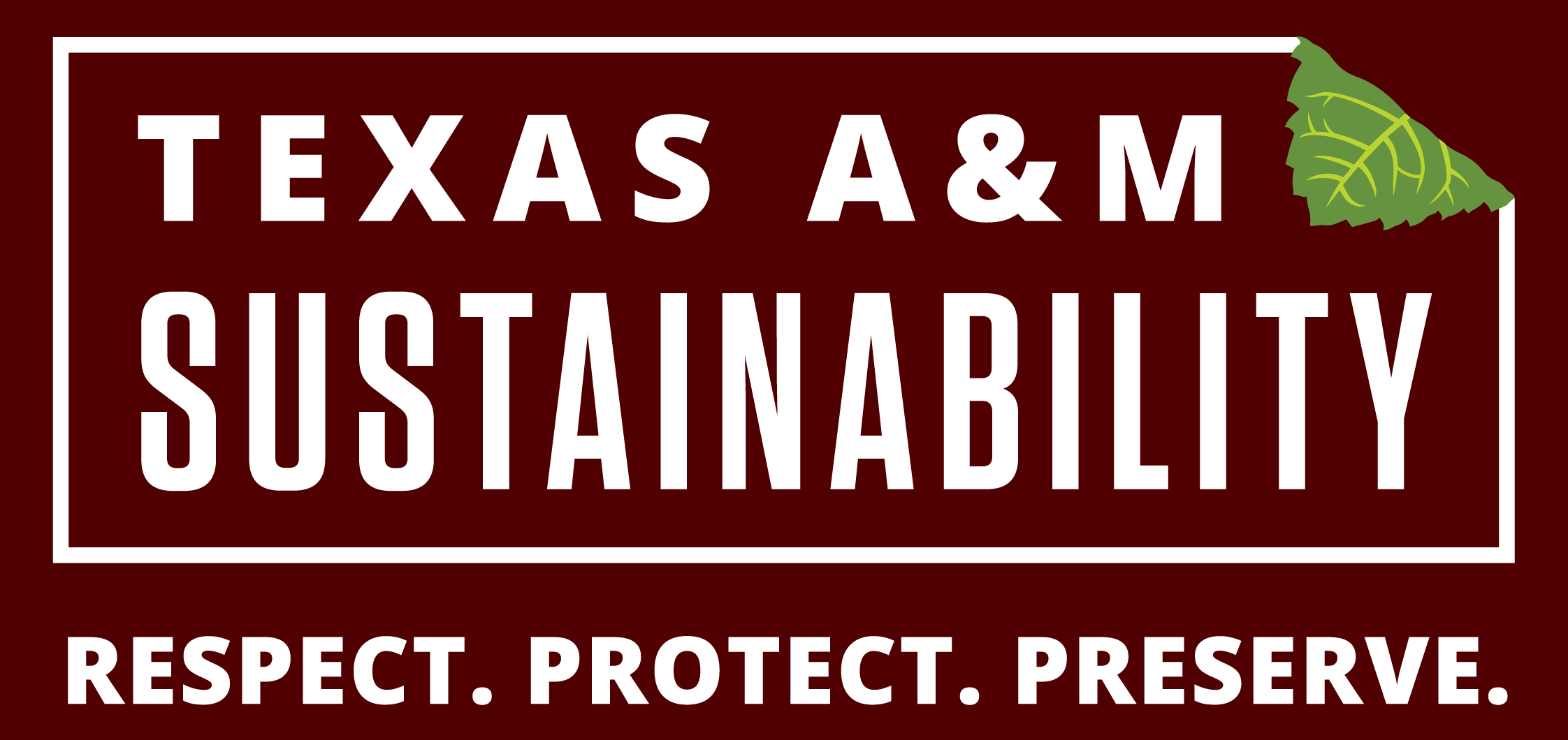 Sustainability graphic in white